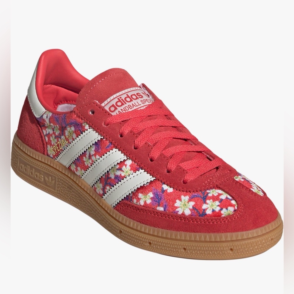 Adidas Kids Handball Spezial Sneaker Shoes New NIB Red Flowers